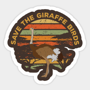 Save Ostriches Sticker